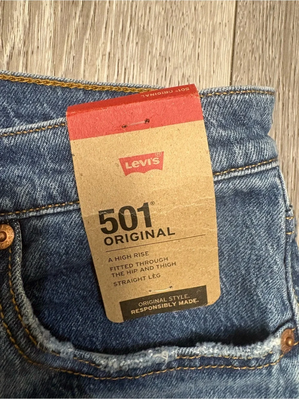 Levi's 501 Original Fit Men's Jeans - Blue straight leg